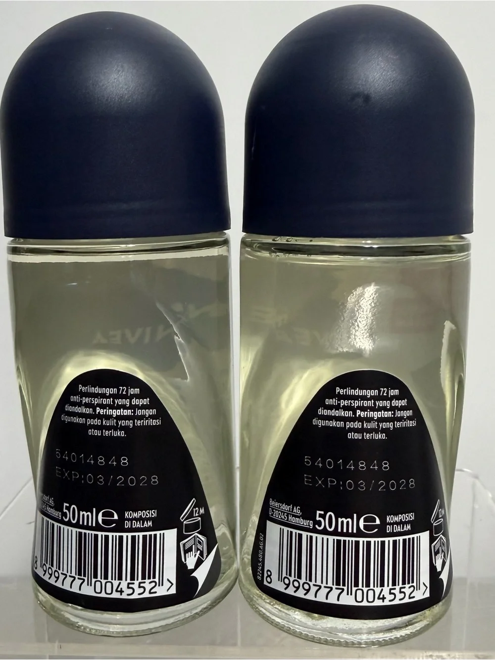 {2 Pack} NIVEA MEN Black & White Invisible Original Roll-On Deodorant ~ NEW